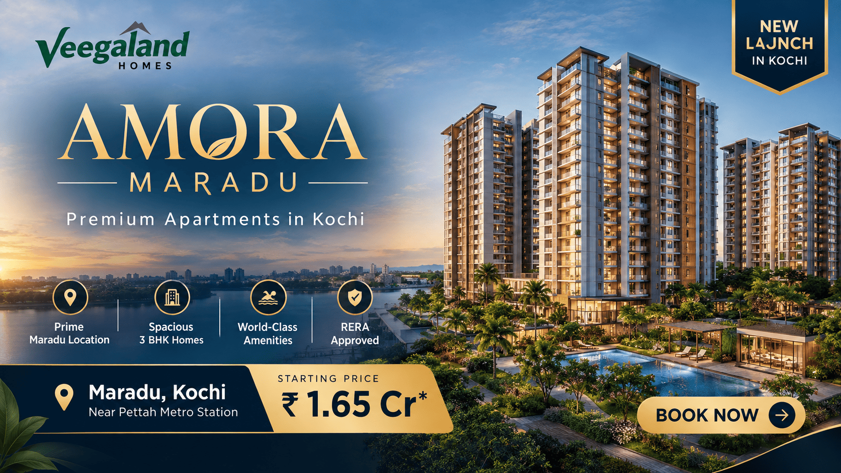 Veegaland Amora Maradu - Premium Apartments Kochi